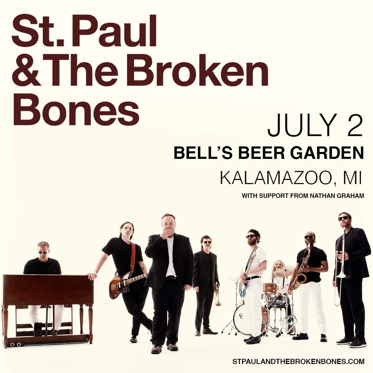 ST. PAUL & THE BROKEN BONES wsg NATHAN GRAHAM – Events – Bell's